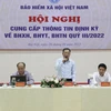 Ông Lê Hùng Sơn, Phó Tổng giám đốc Bảo hiểm xã hội Việt Nam chia sẻ về đề xuất phương án sửa quy định rút bảo hiểm xã hội một lần. (Ảnh: PV/Vietnam+)