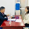 Phỏng vấn tuyển dụng lao động tại phiên giao dịch việc làm. (Ảnh: Hồng Kiều/Vietnam+)