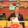 Ông Lương Quốc Đoàn được bầu làm Chủ tịch Ban Chấp hành Trung ương Hội Nông dân Việt Nam khóa VIII. (Ảnh: Anh Tuấn/TTXVN)
