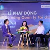 Các sinh viên trẻ sẽ có cơ hội được trao đổi trực tiếp kinh nghiệm, kỹ năng từ các nhà chuyên gia tài chính giàu kinh nghiệm. (Ảnh: Minh Hiếu/Vietnam+)