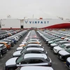 Cận cảnh lô xe VinFast VF8 'khủng' xuất khẩu ra thị trường thế giới