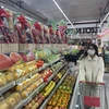 Các siêu thị đang tung nhiều chương trình kích cầu, giảm giá hàng hóa, sản phẩm thiết yếu. (Ảnh minh họa: Minh Hiếu/Vietnam+)