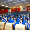 Hàng trăm đoàn viên, thanh niên, sinh viên tiêu biểu của Thủ đô tham dự Lễ ra quân Chiến dịch Thanh niên tình nguyện hè 2024. (Ảnh: Minh Hiếu/Vietnam+)