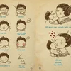 Tranh vẽ của Kawa Chan được in trong "Nhật ký của mẹ" (Ảnh: Thaihabooks)