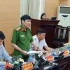 Đại tá Nguyễn Văn Viện, Phó Giám đốc Công an Thành phố Hà Nội tại buổi họp báo. (Ảnh: Sơn Bách/Vietnam+)