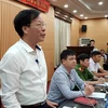 Ông Trương Minh Tiến - Phó Giám đốc Sở Văn hóa và Thể thao Hà Nội tại buổi họp báo chiều 17/9. (Ảnh: Sơn Bách/Vietnam+)