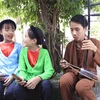 Thế hệ trẻ của Chiếu xẩm Hà Thị Cầu ở Ninh Bình. (Ảnh minh họa. Nguồn: TTXVN)