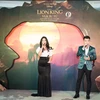 Phương Vy và Hồ Trung Dũng trong buổi ra mắt "Vua sư tử" tại Việt Nam tối 14/7. (Ảnh: CTV)