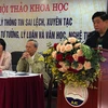 Ông Nguyễn Thế Kỷ phát biểu tại hội thảo. (Ảnh: P. Mai/Vietnam+)