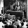  Đại hội Đảng toàn quốc lần thứ II tổ chức tại Chiến khu Việt Bắc (tháng 2/1951). (Ảnh: Tư liệu TTXVN)
