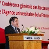 Khai mạc Hội nghị hiệu trưởng các trường đại học khối Pháp ngữ 