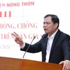 Bộ trưởng Nguyễn Xuân Cường phát biểu tại hội nghị. (Ảnh: Vũ Sinh/TTXVN) 
