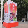 Thủ đô rộn ràng cờ hoa (Ảnh: Lâm Phan/Vietnam+) 