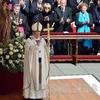 Giáo hoàng Francis I vào bảo tàng tượng sáp ở Italy