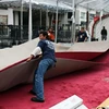 Tấm thảm đỏ tại Oscar cần tới 2 ngày để trải xong (Nguồn: BBC)