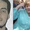 Bức ảnh selfie có bà Merkel đang được chia sẻ mạnh trên Internet (Nguồn: Sputnik) 
