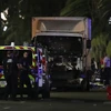Kính lái chiếc xe tải chi chít vết đạn (Nguồn: AFP)