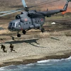 Trực thăng Mi-8 của Nga vừa bị bắn rơi ở Syria (Nguồn: Sputnik)