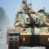 Trang Almasdar News cho biết 2 xe tăng Thổ Nhĩ Kỳ đã bị phiến quân phá hủy. (Nguồn: Almasdar News)