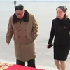 Ông Kim Jong Un và em gái Kim Yo Jong. (Nguồn: Yonhap)