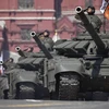 Xe tăng T-72B3 tại lễ tổng duyệt diễu binh kỷ niệm Ngày Chiến thắng ở Quảng trường Đỏ, thủ đô Moskva, Nga, ngày 7/5/2019. Ảnh: AFP/ TTXVN