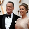 Tom Hanks và vợ Rita Wilson trong lễ trao giải Oscar vừa qua. (Nguồn: Telegraph)