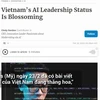 Việt Nam ngày càng thăng hoa trong lĩnh vực trí tuệ nhân tạo