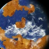 Hình ảnh mô phỏng về một Sao Kim ẩm ướt và nhiều oxy hơn trong quá khứ. (Nguồn: ScienceAlert)