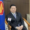 Tiến sĩ Kao Kim Hourn, Tổng Thư ký ASEAN trao đổi với phóng viên TTXVN. (Ảnh: Đào Trang/TTXVN)