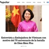Bài viết đăng trên trang El Popular của Đảng Cộng sản Uruguay.