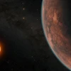 Hình ảnh mô phỏng về ngoại hành tinh Gliese 12b và ngôi sao của nó. (Nguồn: CNN)