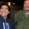 Maradona từng xăm hình Chủ tịch Fidel vì lòng ngưỡng mộ tuyệt đối. (Ảnh: Reuters)