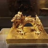 Ấn vàng "Mệnh đức chi bảo", niên đại Vua Gia Long (1802-1819). (Ảnh: Minh Thu/Vietnam+)