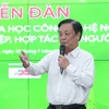 Bộ trưởng Bộ Nông nghiệp và Phát triển Nông thôn Lê Minh Hoan phát biểu tại Diễn đàn. (Ảnh: PV/Vietnam+)