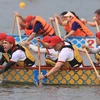 [Photo] Sôi động giải Bơi chải thuyền rồng Hà Nội mở rộng năm 2022