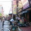Hà Nội: Cháy chợ đầu mối Phùng Khoang, 4 người bị thương