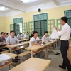 Trước ngày 25/7, thí sinh sẽ biết điểm thi trung học phổ thông quốc gia. (Ảnh: Lê Minh Sơn/Vietnam+)