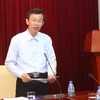 Giáo sư Nguyễn Văn Minh chia sẻ thông tin về việc tổ chức kỳ Olympic Sinh học quốc tế. (Ảnh: Quý Trung/TTXVN)