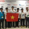 Đoàn học sinh Việt Nam dự thi Olympic Tin học quốc tế 2016. (Ảnh: Bộ Giáo dục và Đào tạo)