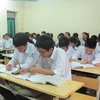 Giờ học của học sinh trường Trung học phổ thông chuyên Khoa học Tự nhiên. (Ảnh minh họa: PM/Vietnam+)