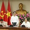 Phó Thủ tướng Vũ Đức Đam phát biểu chỉ đạo. (Ảnh: CTV/Vietnam+)