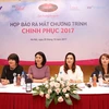 Ban tổ chức công bố giải thưởng cuộc thi Chinh phục 2017. (Ảnh: ​BTC)