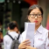 Thí sinh dự thi THPT quốc gia 2018 tại điểm thi Việt Đức. (Ảnh: Minh Sơn/Vietnam+)