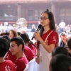 Quỳnh chia sẻ về niềm mơ ước trở thành bác sỹ. (Ảnh: PV/Vietnam+)