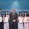 Công dân Việt Nam nhận học bổng Chính phủ Úc. (Ảnh: PV/Vietnam+)