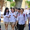 Theo Dự thảo Luật Giáo dục, học sinh trượt tốt nghiệp trung học phổ thông sẽ được cấp giấy chứng nhận hoàn thành chương trình. (Ảnh: Minh Sơn/Vietnam+)
