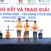 Thí sinh tham gia vòng chung kết cuộc thi. (Ảnh: PV/Vietnam+)