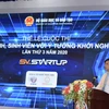 Ông Bùi Văn Linh, Vụ trưởng Vụ Giáo dục Chính trị và Công tác học sinh, sinh viên phát biểu tại lễ phát động cuộc thi. (Ảnh: PV/Vietnam+)