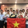 Đội tuyển Olympic Việt Nam đoạt thành tích cao nhất trong lịch sử dự thi Olympic Hóa học quốc tế. (Ảnh: PV/Vietnam+)
