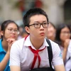 Học sinh Hà Nội dự thi vào lớp 10. (Ảnh: Minh Sơn/Vietnam+)